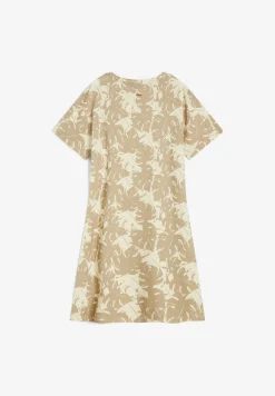 Freddy Abito skater in jersey modal stampa tropical all over-Donna Abiti