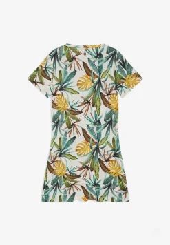 Freddy Abito skater in jersey modal stampa tropical all over-Donna Abiti