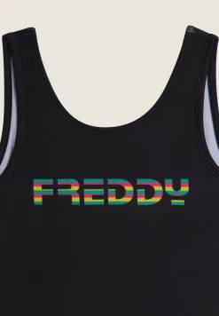 Freddy Body Bambina in tessuto tecnico con Logo Colorato- Body