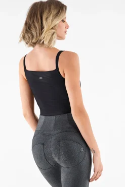 Freddy Body in jersey con scollo dritto e spalline elasticizzate-Donna Body