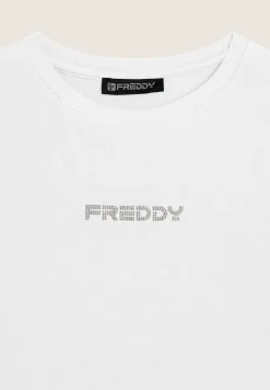 Freddy Body scollo quadrato in jersey decorato da strass-Donna Body