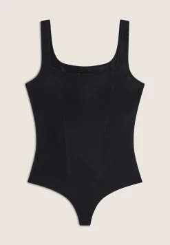 Freddy Body scollo quadrato in similpelle lucida-Donna Body