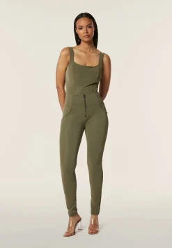 Freddy Body scollo quadrato in similpelle lucida-Donna Body