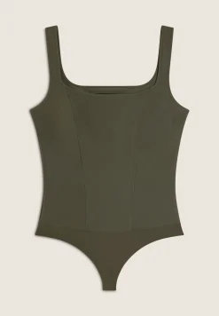 Freddy Body scollo quadrato in similpelle lucida-Donna Body