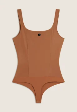 Freddy Body scollo quadrato in similpelle lucida-Donna Body