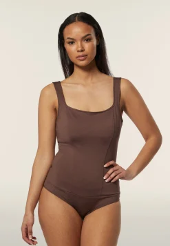 Freddy Body scollo quadrato in tessuto altamente traspirante-Donna Body