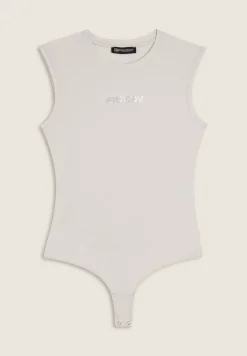 Freddy Body senza maniche in jersey stretch con logo strass-Donna Body
