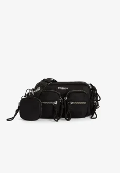 Freddy Borsa a tracolla in nylon con tasche multiple-Donna Borse E Zaini