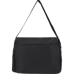 Freddy Borsa Messenger Bag in nylon nero con maxi-logo-Donna Borse E Zaini