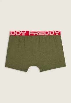 Freddy Boxer Uomo con Elastico Jacquard Colorato e Maxi Logo-Uomo Underwear