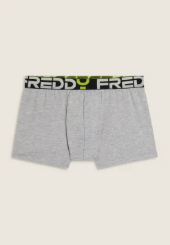 Freddy Boxer Uomo con Elastico Jacquard e Maxi Logo-Uomo Underwear