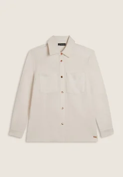 Freddy Camicia donna in felpa con bottoni dorati-Donna Felpe