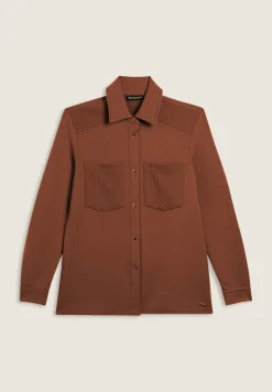 Freddy Camicia donna in felpa con bottoni dorati-Donna Felpe