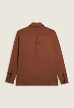Freddy Camicia donna in felpa con bottoni dorati-Donna Felpe