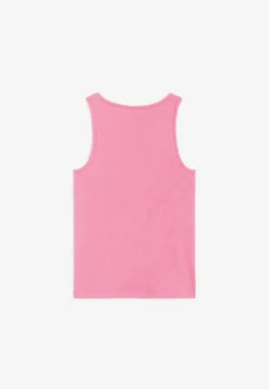 Freddy Canotta a costine da bambina con piccolo logo glitter- Top E Canotte
