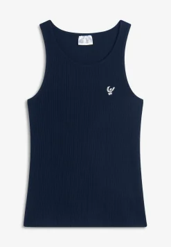 Freddy Canotta a costine da bambina con piccolo logo glitter- Top E Canotte