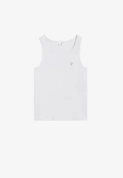 Freddy Canotta a costine da bambina con piccolo logo glitter- Top E Canotte