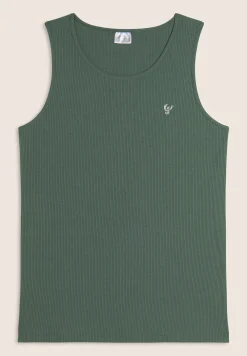Freddy Canotta a costine da bambina con piccolo logo glitter- Top E Canotte