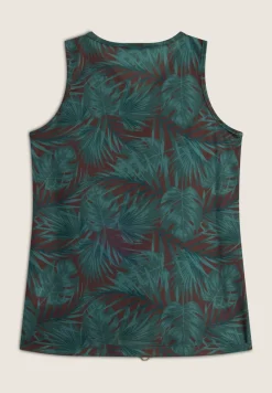 Freddy Canotta Bambina con Stampa Tropicale e Coulisse- Top E Canotte