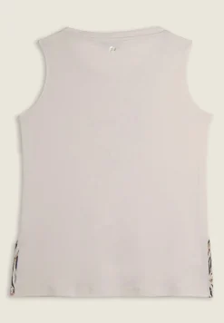 Freddy Canotta con fondo svasato e grafica con borchie-Donna Top E Canotte