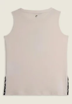 Freddy Canotta con fondo svasato e grafica con borchie-Donna Top E Canotte