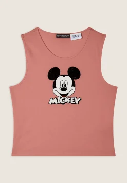 Freddy Canotta cropped slim fit con stampa Mickey Mouse-Donna Top E Canotte