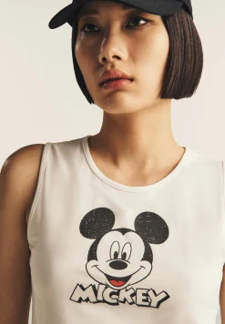Freddy Canotta cropped slim fit con stampa Mickey Mouse-Donna Top E Canotte