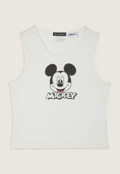 Freddy Canotta cropped slim fit con stampa Mickey Mouse-Donna Top E Canotte