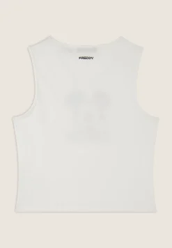 Freddy Canotta cropped slim fit con stampa Mickey Mouse-Donna Top E Canotte