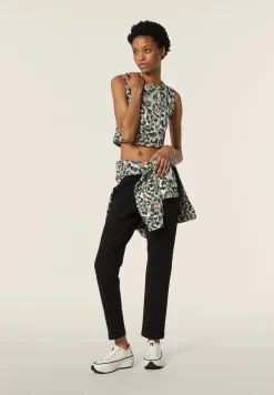 Freddy Canotta donna corta slim fit fantasia maculata-Donna Fitness|Top E Canotte