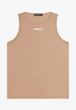 Freddy Canotta donna regular fit in cotone elasticizzato-Donna Top E Canotte