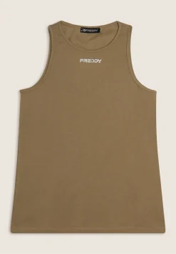 Freddy Canotta donna regular fit in cotone elasticizzato-Donna Top E Canotte