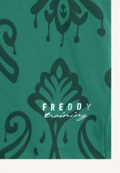 Freddy Canotta floreale svasata in jersey leggero-Donna Ginnastica|Top E Canotte
