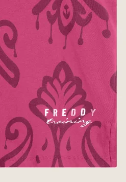 Freddy Canotta floreale svasata in jersey leggero-Donna Ginnastica|Top E Canotte