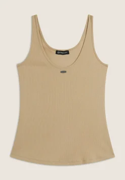 Freddy Canotta in cotone elasticizzato con ampio scollo posteriore-Donna Top E Canotte