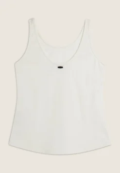 Freddy Canotta in cotone elasticizzato con ampio scollo posteriore-Donna Top E Canotte