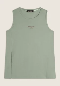 Freddy Canotta Regular Fit con Apertura Laterale-Donna Top E Canotte