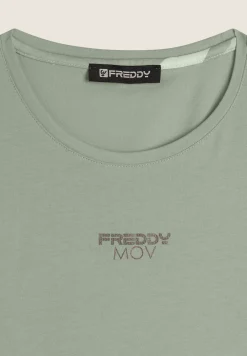 Freddy Canotta Regular Fit con Apertura Laterale-Donna Top E Canotte
