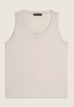 Freddy Canotta regular fit in jersey con inserto paillettes-Donna Top E Canotte