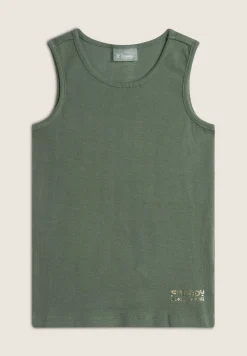 Freddy Canotta Slim Fit Bambina con Logo Dorato- Top E Canotte
