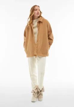 Freddy Cappotto a camicia in viscosa invernale dal fit oversize-Donna Giacche