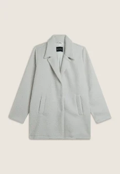 Freddy Cappotto in tessuto sherpa con chiusura a bottoni nascosta-Donna Giacche