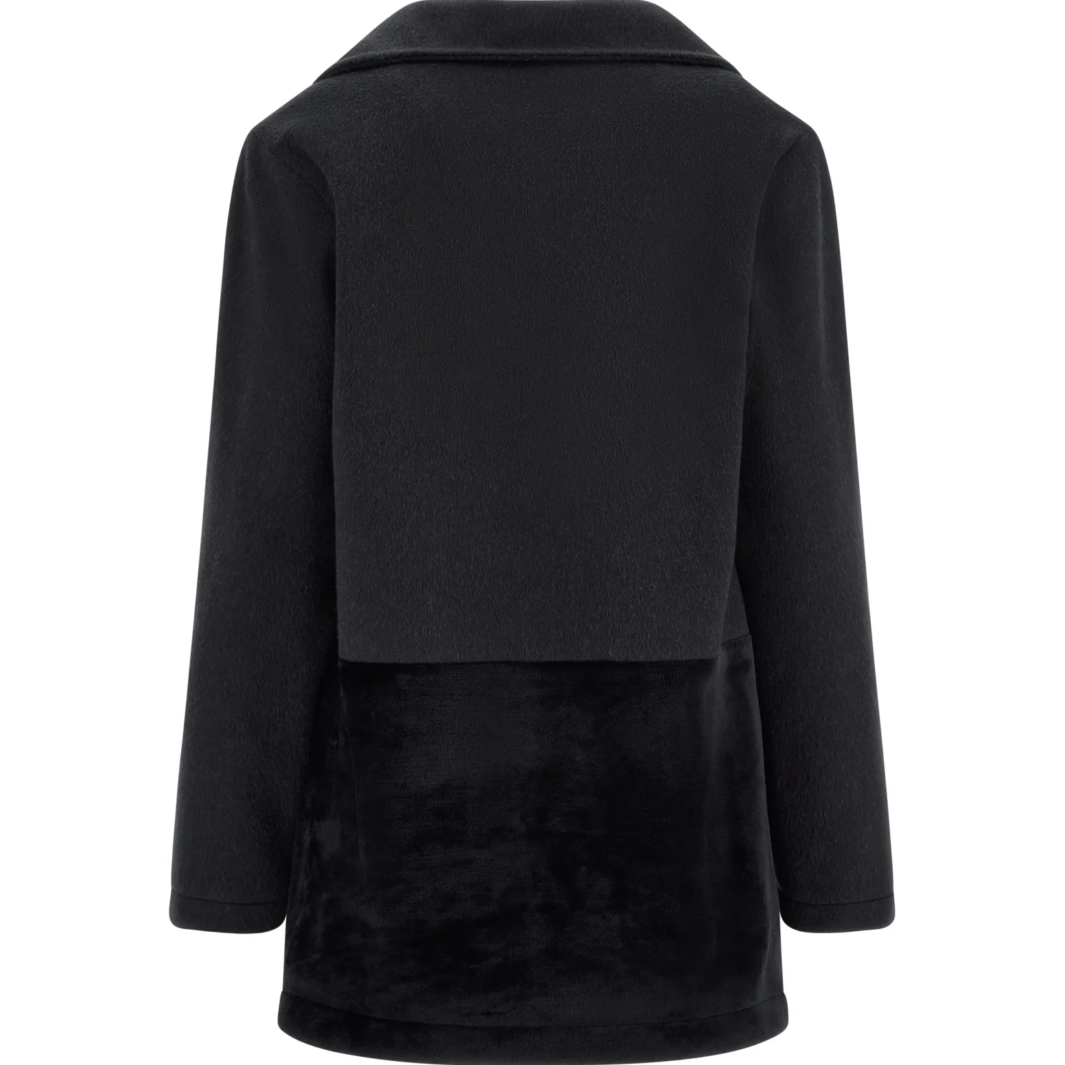 Freddy Cappotto monopetto con inserto sul fondo in pelliccia teddy-Donna Giacche