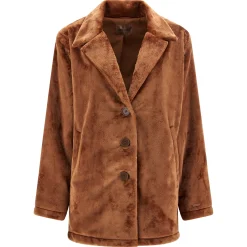 Freddy Cappotto teddy coat oversize in pelliccia teddy-Donna Giacche