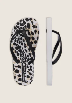 Freddy Ciabatte Infradito Donna con Fantasia Leopardata-Donna Ciabatte