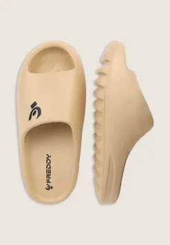 Freddy Ciabatte Slide Donna con Logo a contrasto-Donna Ciabatte