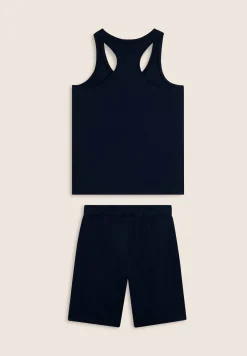 Freddy Completo sportivo in cotone con canotta e bermuda-Uomo Tute Sportive
