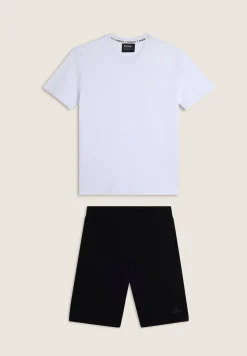 Freddy Completo sportivo in cotone con t-shirt e bermuda-Uomo Tute Sportive