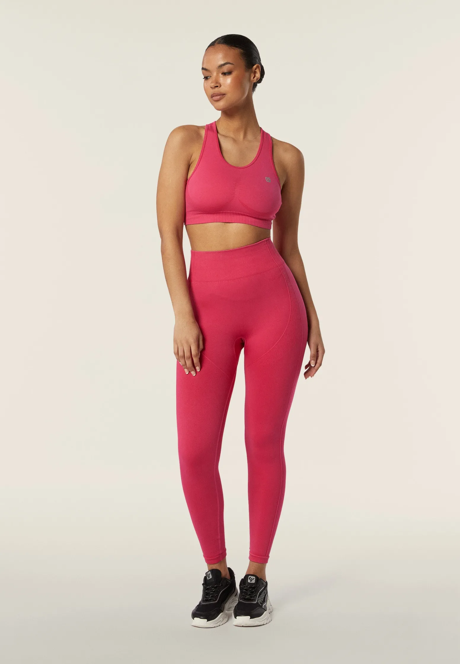 Freddy Completo top e leggings vita alta seamless ice wash-Donna Padel|Pilates
