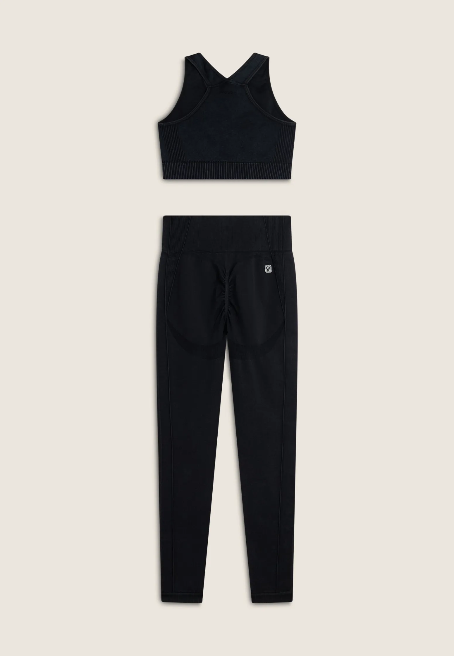 Freddy Completo top e leggings vita alta seamless ice wash-Donna Padel|Pilates